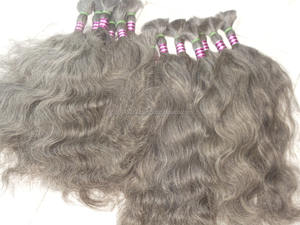Unprocessed Indian bulk grey straight hair from India for factory prices - Product Image 4