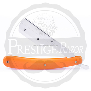 Rasoir droit professionnel Viory 2K20 en acier inoxydable finition polie/satinée pour le rasage de bébé rose lame unique - Product Image 5