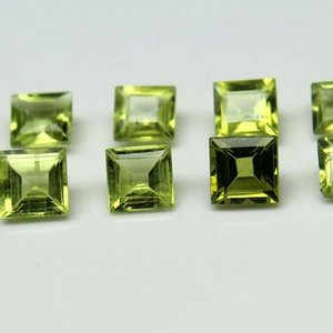 5mm naturel péridot pierre princesse coupe lâche calibré pierres précieuses prix de gros boutique en ligne maintenant du fabricant vente en ligne - Product Image 1