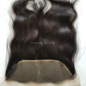 ร้อนขายตรงผมขยายผมมนุษย์บราซิล13X4ผ้าไหมฐานด้านหน้า - Product Image 4