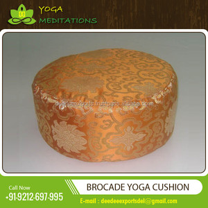 เบาะผ้าโบรเคดเบาะสมาธิผลิตจากผ้าทอจากอินเดีย - Product Image 5