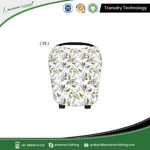 100% CPSC Certified Organic Cotton Stretchy Multi-Use Baby Car Seat Cover Canopy - Product Image 3