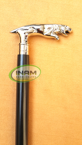 ไม้เท้าพับได้ทำด้วยมือสไตล์วินเทจ92ซม. ด้ามจับสิงโตคุณภาพเยี่ยมสำหรับกิจกรรมกลางแจ้งการปีนเขา - Product Image 3