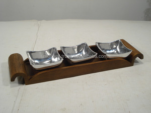 ชิ้นไม้และถาดเสิร์ฟแบบจุ่มพร้อมชามจุ่ม - Product Image 6