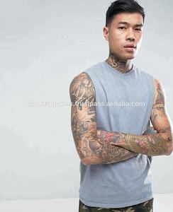 เสื้อกล้ามคอตตอนระบายอากาศของผู้ชายเสื้อกล้ามออกกำลังกายเล่นฟิตเนสเสื้อกล้ามออกกำลังกายเพาะกายแบบถักแบบกำหนดเอง - Product Image 2