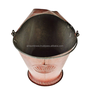 Seau à charbon martelé en cuivre pur - Product Image 5