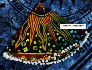 ปลอกหมอนอิงผ้าฝ้ายลายแมนดาลาการเผาไหม้ของตกแต่งบ้านที่สวยงามปลอกหมอนอิงตั้งพื้นทำด้วยมือจากผู้ส่งของอินเดีย - Product Image 3