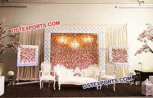 Recepción de boda muebles de salón de cuero blanco sofá conjunto boda muebles de salón - Product Image 2