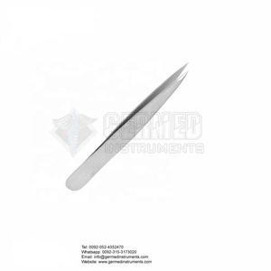 Black Coated Slant Tip Tweezers False Fake <b>Eyelash</b> Extension Clip <b>Applicator</b> GERMED ENTERPRISES - Product Image 4