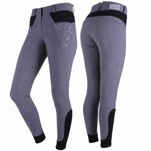 Jodhpurs de alta calidad para montar a caballo ecuestre, cómodo agarre de silicona, parche para la rodilla, pantalones, venta a granel de ropa ajustada - Product Image 1