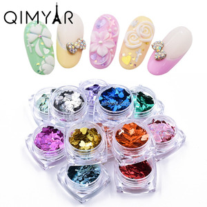 Arte de uñas lentejuelas Paillette brillante mezclado forma láser lentejuelas brillos de brillos arte de uñas Consejos encanto - Product Image 1