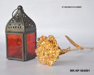 24 K ทองชุบเผาศพดอกไม้ธรรมชาติกุหลาบที่ดีที่สุดของขวัญแต่งงานปาร์ตี้แวร์ครบรอบ - Product Image 2