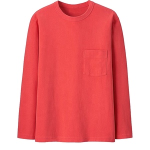 100% Cotton Spandex Top Selling Unisex Heavyweight Solid T-<b>Shirt</b> Plus Size <b>Men's</b> Full Dyed <b>Stripe</b> <b>Long</b> <b>Sleeve</b> Winter <b>Shirts</b> - Product Image 4