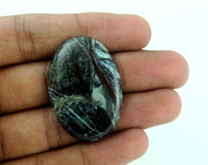 Jaspe de Kambaba naturel Rare, pierres précieuses en vrac, forme ovale, Cabochons lisses, bijoux de Collection en pierre blanche, vente en gros - Product Image 4