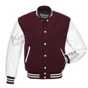 Chaquetas Varsity de Lana Completa para Hombre de la Mejor Calidad, Bordado de Béisbol Invernal, Forro de Lana Tejida Transpirable y Ecológico - Product Image 1