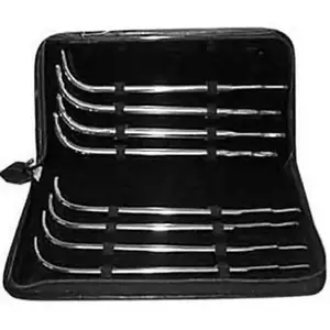 8 PCS VAN BUREN URETHRAL SOUNDS WITH A CARRYING CASE