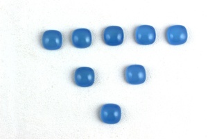 4 pares de cabujones de Calcedonia natural azul cielo, piedras preciosas sueltas de grado AAA para la fabricación de joyas envueltas en alambre - Product Image 3