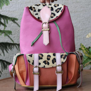 Mochila de cuero auténtico de piel de vaca - Product Image 2