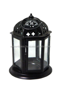 Lanterne blanche marocaine en forme de bougie, lanterne décorative pour mariage, rose - Product Image 3