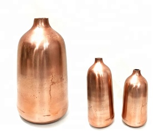 Décoration de maison et de jardin de luxe Vase en cristal Vase à fleurs de mariage en aluminium pour table pour mariages et décorations pour la maison - Product Image 2