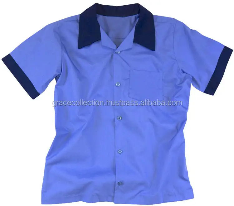 Bobo-uniformes scolaires pour garçons, manches courtes, chemises