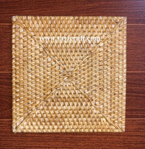 Accesorios de cocina vintage Vajilla Soportes para platos de ratán Posavasos Hecho en Vietnam Esteras y almohadillas hechas a mano - Product Image 6