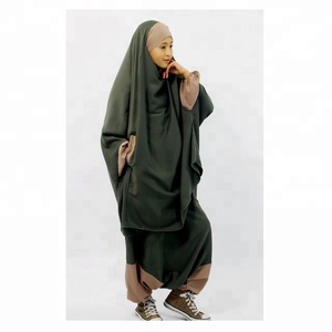 Vente en gros de jilbab moderne pour enfants de nouveau style de qualité jilbab décontracté pour enfants vêtements modernes pour enfants couleurs personnalisées - Product Image 2