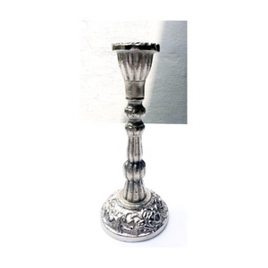 Portavelas decorativo de aluminio fresco, portavelas antiguo para decoración del hogar, portavelas de metal - Product Image 1