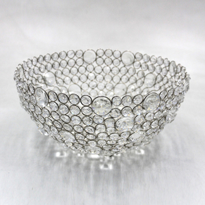 Grands bols en cristal décoratifs pour Table à manger, avec 3 pieds en boule - Product Image 1