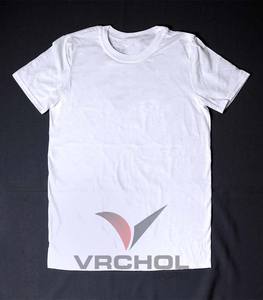 T-shirt à manches courtes 100% coton pour garçon avec impression numérique fantaisie à col rond en tissu tricoté à motif solide - Product Image 4