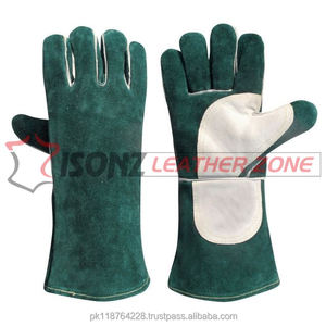 Gants de soudage SONZ Tig Argon en cuir de veau, manchette longue droite, résistants à la chaleur, antidérapants, respirants, durables - Product Image 1
