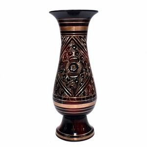 VASE à FLEURS EN LAITON FAIT MAIN KALAMKARI - Product Image 4