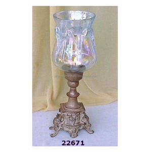 Lampe ouragan et bougeoir en verre lampe décorative pour Table mariage salle à manger centres de table fête Festival décor à la maison - Product Image 1