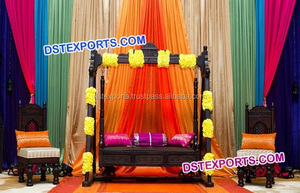 Juego de columpio Jhula dorado para boda india, decoración de escenario Walima musulmana, columpio Jhula USA DST, exportación, venta de fábrica - Product Image 4