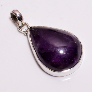Pendentif en améthyste violette naturelle de haute qualité, bijoux en argent sterling 925, vente en gros de pendentifs en argent, fabricant de pendentifs en argent - Product Image 5