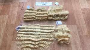 Nouvel arrivage Extensions de cheveux humains 100% Remy Double Drawn Blonde Body Wave Style 613 Skin Weft Color - Product Image 3