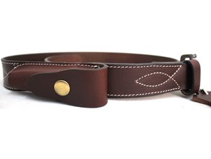 Cinturón de cuero clásico hecho a mano para hombre con hebilla de latón Correa de negocios informal de piel de vaca real para pantalones vaqueros Uso diario - Product Image 3