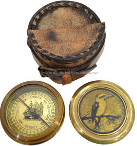 Kookaburra bussola in caso di Cuoio & Valzer <span class=keywords><strong>Matilda</strong></span> nella parte posteriore coperchio Uccello Co. CHCOM223 - Product Image 1