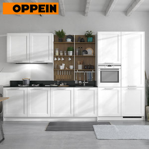 Gabinete <span class=keywords><strong>de</strong></span> <span class=keywords><strong>Cocina</strong></span> Modular Blanco <span class=keywords><strong>de</strong></span> MDF con Termofoil Preensamblado, con Fregadero, Cajones Deslizantes y Protector <span class=keywords><strong>de</strong></span> Salpicaduras - <span class=keywords><strong>Precio</strong></span> - Product Image 2