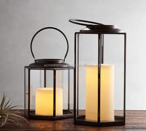 Linterna de jardín de acero inoxidable para decoración del hogar para bodas y eventos - Product Image 3