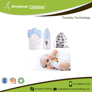New Fashion Wholesale Soft Comfortable 100% Cotton Baby Mittens - Product Image 2