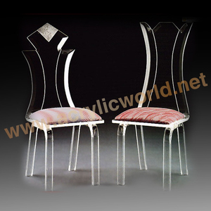 บ้านเฟอร์นิเจอร์ร้อนดัดโปร่งใสอะคริลิ Lucite เก้าอี้ - Product Image 5