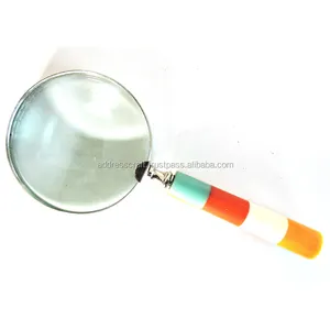 Best Designers High Quality Epoxy Resin 5 Times HD Reading Magnifier Safety Magnifying Glasses For Sale