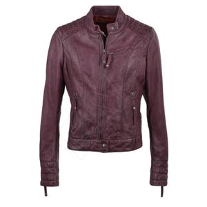 Brando Mujeres Cuero de vaca real Mejor calidad Elegante 4 estaciones Señoras Chaquetas Mujer Moda Chaqueta de cuero Precios más bajos - Product Image 6