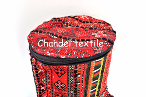 Banjara, único en su tipo, hecho a mano, estilo étnico antiguo, bolsa de esterilla de Yoga, forro de lona bordado Vintage, bolsos de cadena con cierre de cremallera - Product Image 3