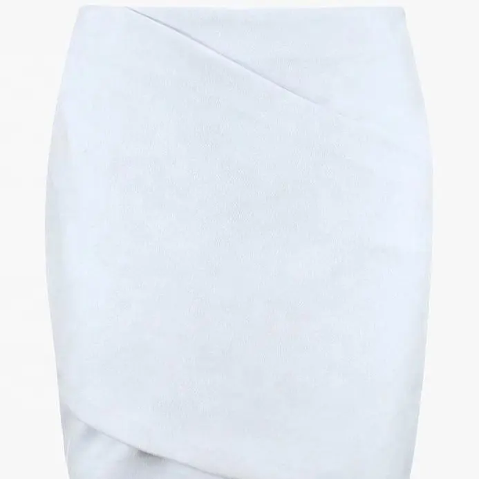 Falda a la cadera de cuero de imitación para mujer, bolso de cintura alta para otoño e invierno, combina con todo, LS-0274