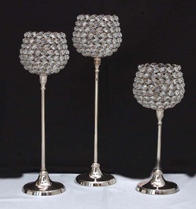 Crystal Votive Candle Holder in 3 Sizes for Wedding Home and Hotel Decoration - Product Image 3
