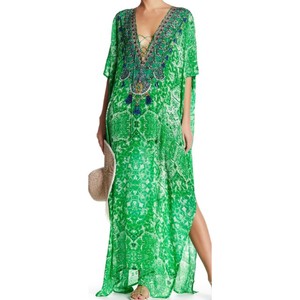 ชุดเดรสแฟชั่นสำหรับผู้หญิง,เดรสแฟชั่นแขนสั้นพิมพ์ลาย Kaftan รีสอร์ทมีสไตล์สำหรับสวมใส่ในชีวิตประจำวัน - Product Image 1