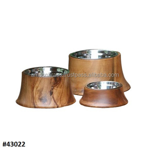 Stainless Steel Dog Bowl With Decorative Wrought Iron <b>Stand</b> - Product Image 3