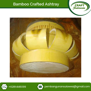 Meilleure qualité Offre Spéciale moderne personnalisé naturel/chocolat rond/octogone portable bambou fabriqué cendrier pour usage domestique - Product Image 4